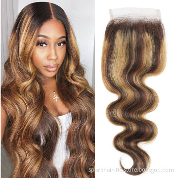 OEM Custom Logo Virgin Human Hair Swiss Lace Transparent Lace Frontal Closures 360 13x6 4x4 5x5 2x6 Hd Lace Closure